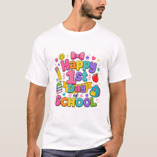 First Day of School Cute Colourful Kindergarten T-Shirt