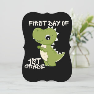 first day of school, first day of first grade invitation