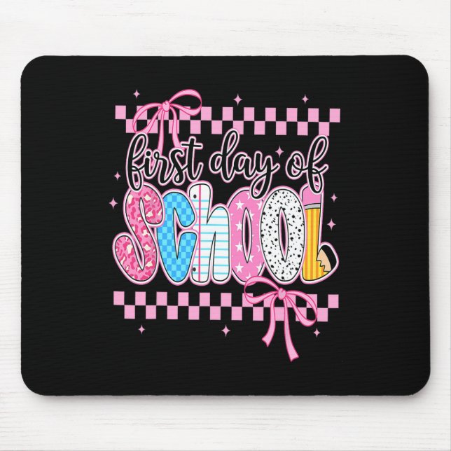 First Day Of School Floral Bundle For Teacher  Mouse Mat (Front)