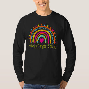 First Day Of School Fourth Grade Squad Teacher Rai T-Shirt