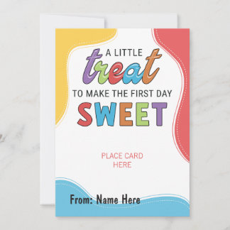 First Day Of School Gift Card Holder
