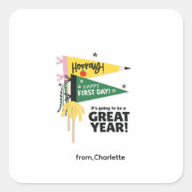 First Day Of School Gift sticker