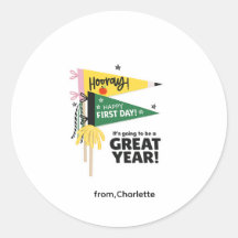 First Day Of School Gift sticker