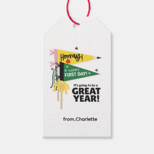 First Day Of School Gift Tag Printable Digital Dow