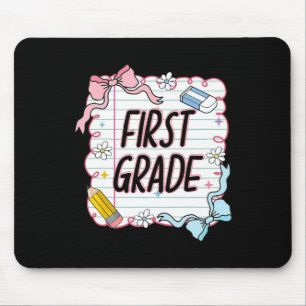 First Day Of School Girly Coquette4 Mouse Mat