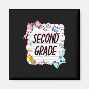 First Day Of School Girly Coquette5 Magnet