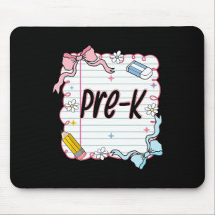 First Day Of School Girly Coquette  Mouse Mat