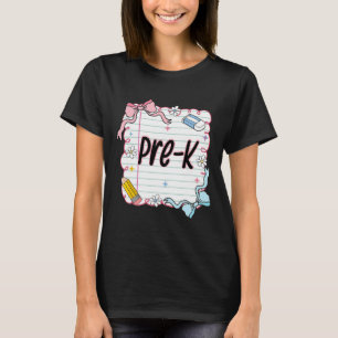 First Day Of School Girly Coquette T-Shirt