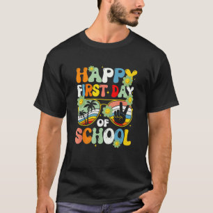 First Day Of School Happy Teacher Kid Welcome Back T-Shirt