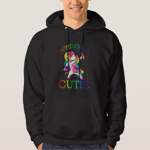 First Day Of School Homeschool Cutie Unicorn Hoodie