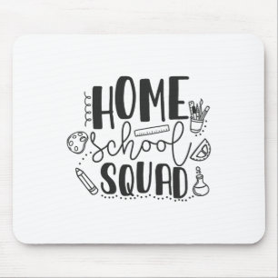 First Day Of School Homeschool Squad Teacher Mouse Mat