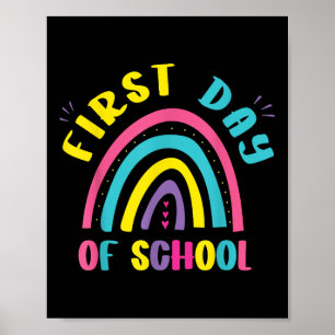 First Day Of School Kindergarten Prek Preschool Gi Poster