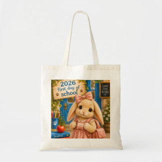 FIRST DAY OF SCHOOL MEMENTO TOTE BAG