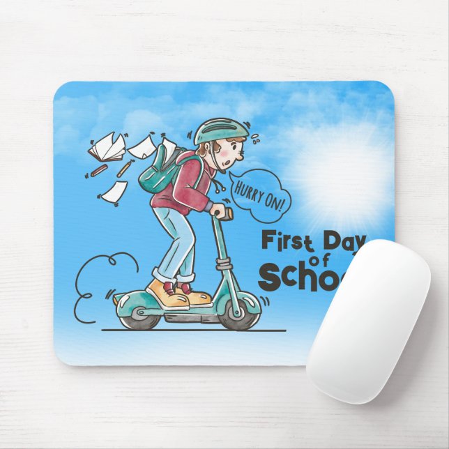 First Day of School |  Mouse Mat (With Mouse)