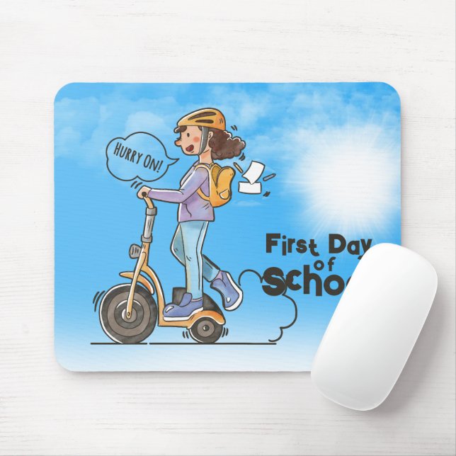 First Day of School |  Mouse Mat (With Mouse)