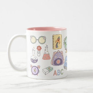 First Day of School Mug – Cute Classroom Icons