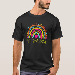 First Day Of School Ninth Grade Squad Teacher Rain T-Shirt
