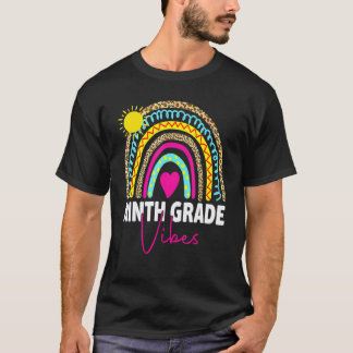 First Day Of School Ninth Grade Vibes Team Rainbow T-Shirt
