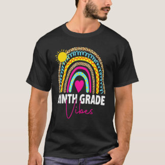 First Day Of School Ninth Grade Vibes Team Rainbow T-Shirt