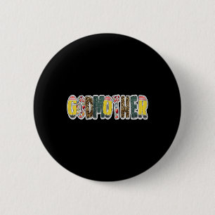 First Day Of School Pre-k 1st Grade Mummy Godmothe 6 Cm Round Badge