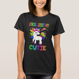 First Day Of School School Secretary Cutie Girls U T-Shirt