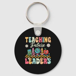 First Day Of School Shirt Teaching Future Leaders Key Ring