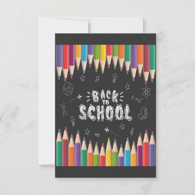  First Day Of School Shirt, Welcome Back To School RSVP Card (Front)