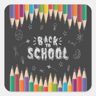 First Day Of School Shirt, Welcome Back To School Square Sticker