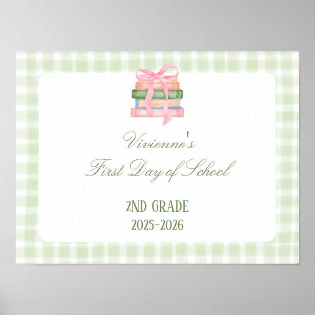 First day of school sign (Front)