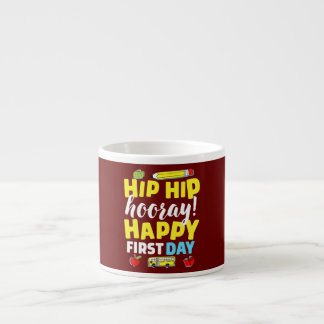First Day Of School Teacher Child Back To School Espresso Cup