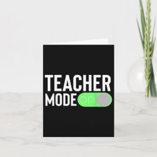 First Day Of School Teacher Design For Back To Sch Card