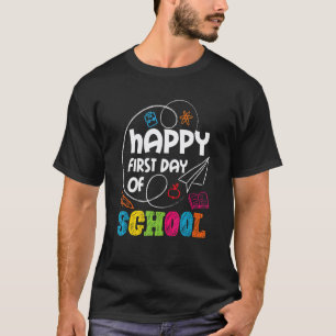 First Day Of School Teacher Student Kindergarten B T-Shirt
