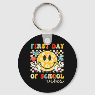 First Day of School Vibes Back to School Teachers Key Ring