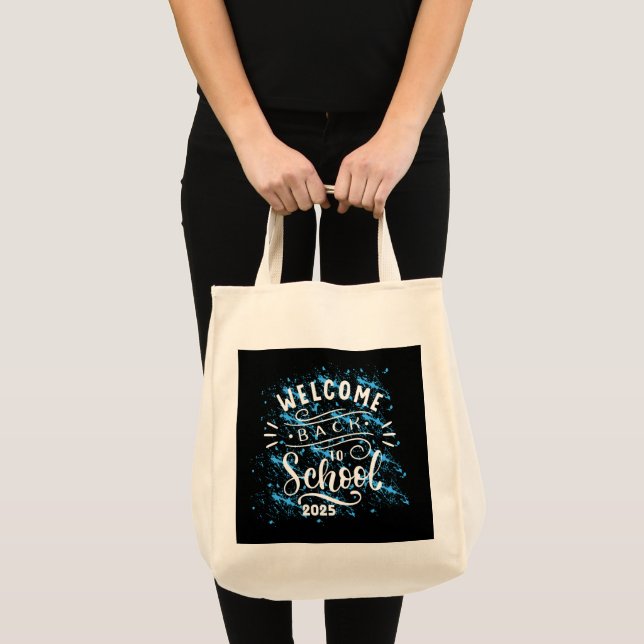 FIRST DAY OF SCHOOL WELCOME BACK TO SCHOOL 2025 TOTE BAG (Front (Product))