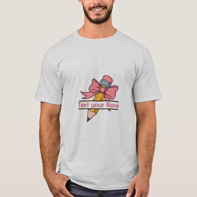 First day of school with options to personalize  T-Shirt (Front)