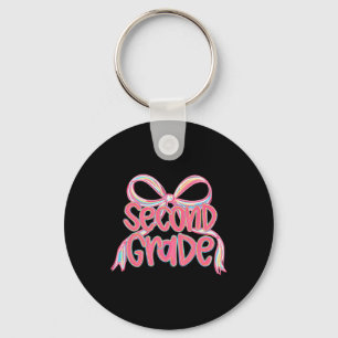First Day Of Second Grade Floral Bundle For Teache Key Ring
