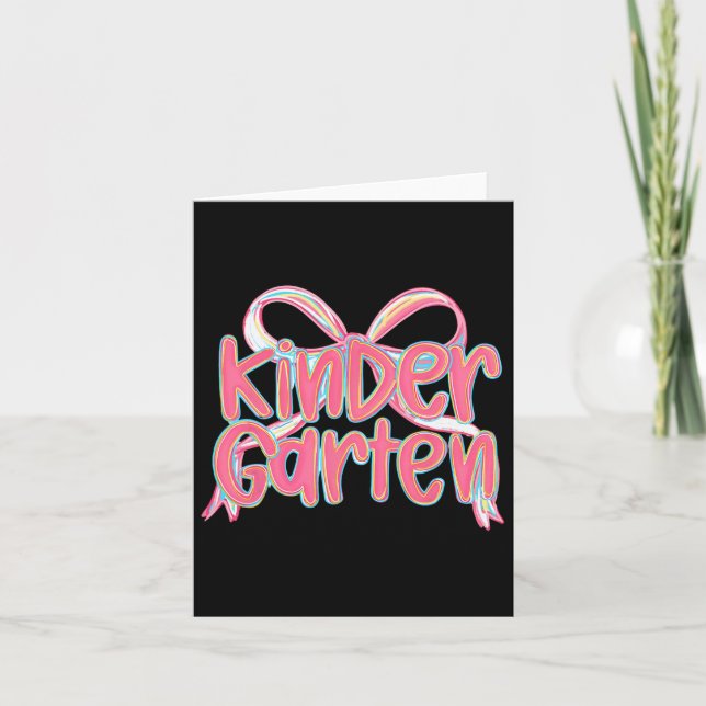First Day Of Third Grade Floral Bundle For Teacher Card (Front)