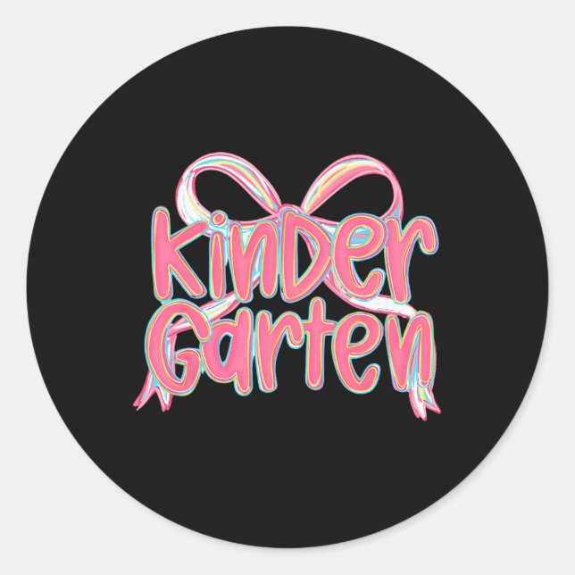 First Day Of Third Grade Floral Bundle For Teacher Classic Round Sticker (Front)