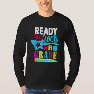 First Day Of Third Grade Ready To Rock 3rd Grade T-Shirt