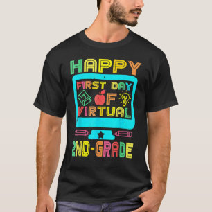 First Day Of Virtual 2nd Grade Back To School Boy T-Shirt