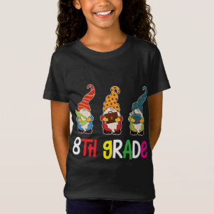 First Day Teacher Back To School Gnomes 8th Grade T-Shirt