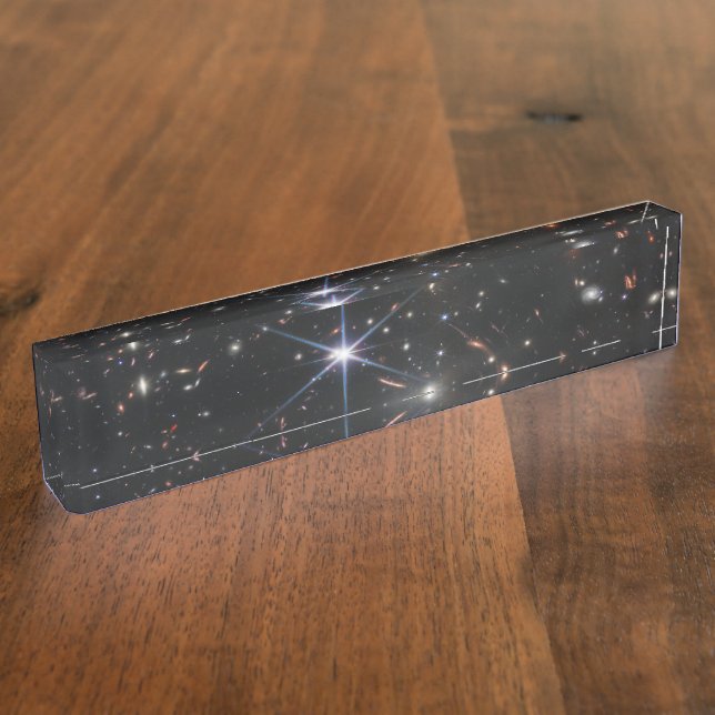 First Deep Field of Universe from James webb Nameplate (Side)