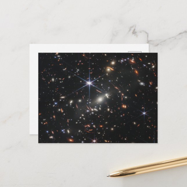 First Deep Field of Universe from James webb Postcard (Front/Back In Situ)
