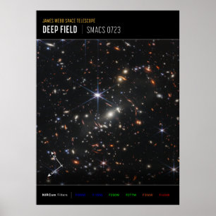 First Deep Field of Universe from James webb Poster