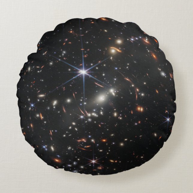 First Deep Field of Universe from James webb Round Cushion (Front)