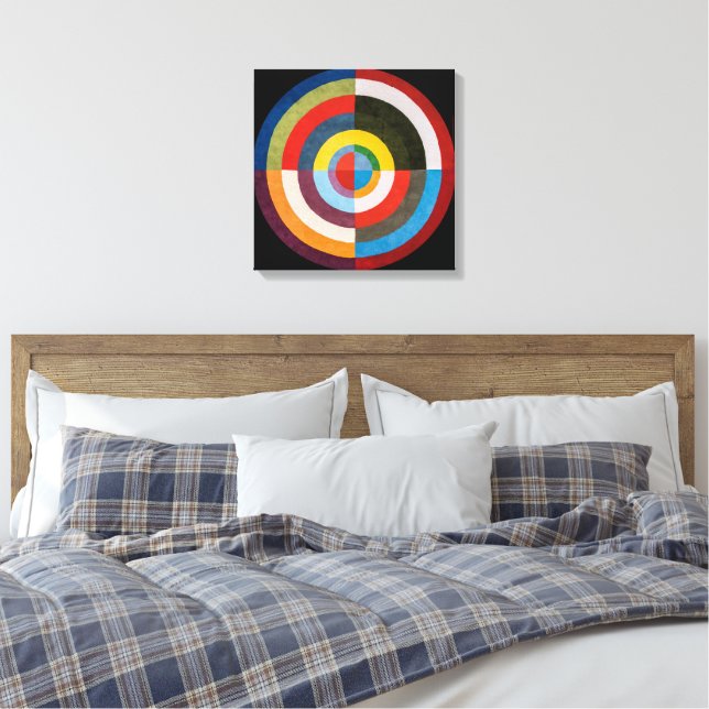 First Disc | Robert Delaunay | Canvas Print (Insitu(Bedroom))