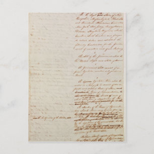 First draught of the Constitution of the U.S. Postcard