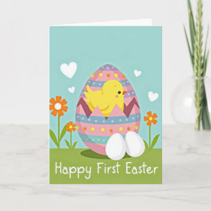 First Easter Baby Bird Egg Card