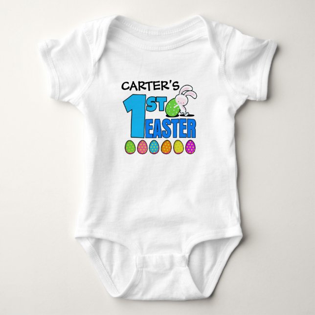 First Easter Custom baby boy shirt (Front)