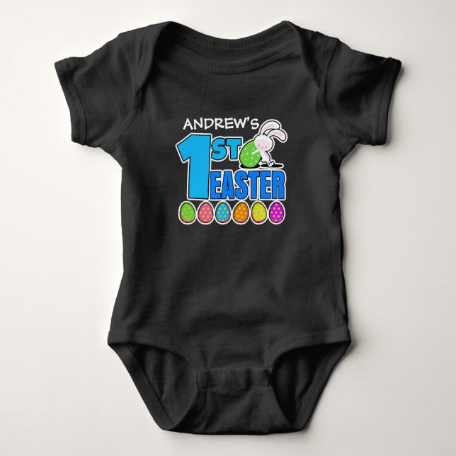 First Easter Custom baby boy shirt (Front)